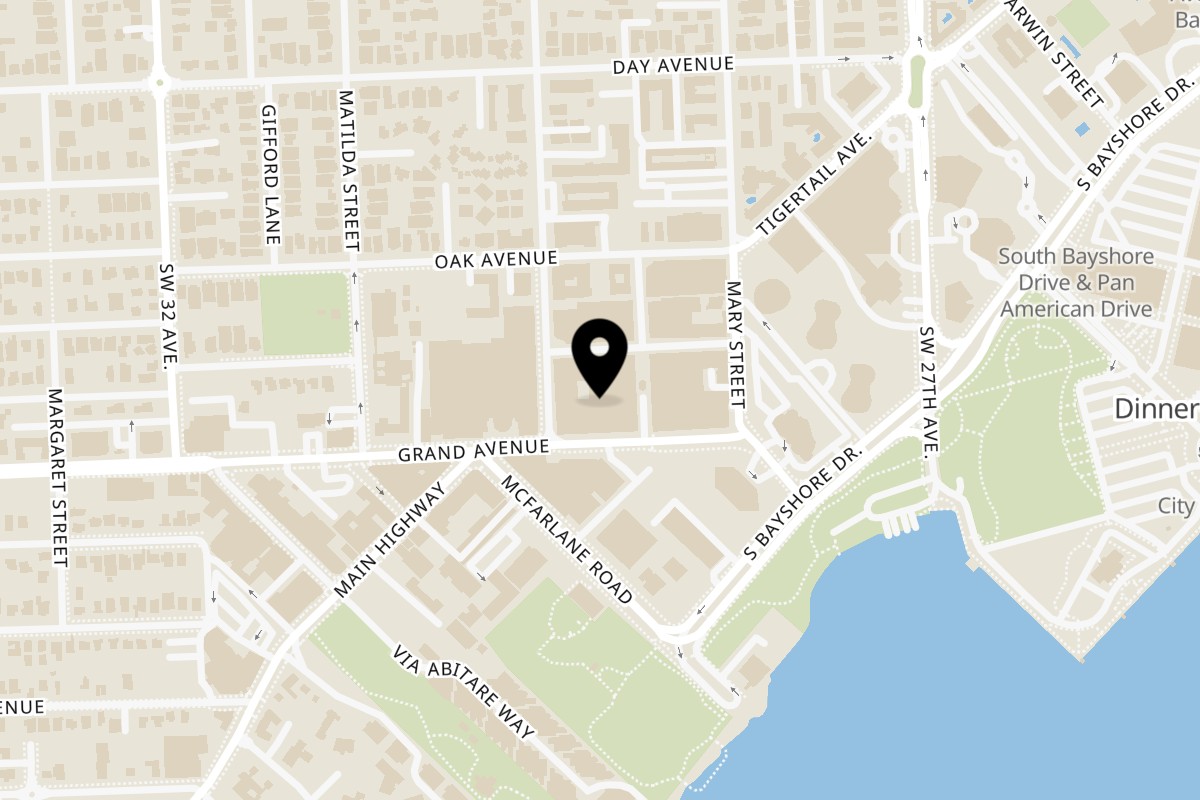 Map showing the location of Go Greek Yogurt miami on 3000 Florida Ave Ste 114 in Miami